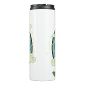 Cute Dino Friend Anime Boy - Green Dinosaur タンブラー (裏面)