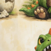 Cute Dino Monkey Pattern Wallpaper Kawaii 壁紙 (縫い目)