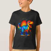 Cute Dino Spinosaurus Polka Dot Art Student Dot Da Tシャツ (正面)