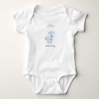 Cute Dinosaur Baby Bodysuit - Soft Cotton One-Piec ベビーボディスーツ