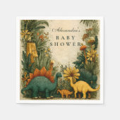 Cute Dinosaur Baby Shower スタンダードカクテルナプキン (正面)