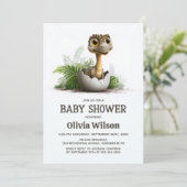 Cute Dinosaur Baby Shower Invitation 招待状 (スタンド正面)