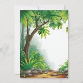 Cute Dinosaur Baby Shower Invitation 招待状 (裏面)