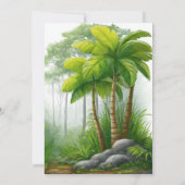 Cute Dinosaur Baby Shower Invitation 招待状 (裏面)