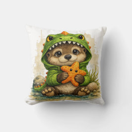 Cute Dinosaur Bear Starfish Pillow Kawaii Kids Roo クッション