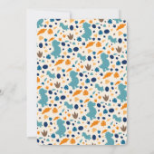 Cute Dinosaur Birthday Invitation  招待状 (裏面)