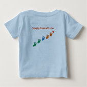 Cute Dinosaur Cotton Tee ベビーTシャツ (裏面)