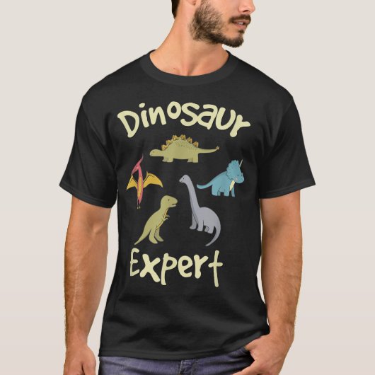 Cute Dinosaur Expert Design Tシャツ (正面)