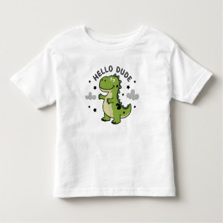 Cute Dinosaur for أطفال Kids | Hello Dude トドラーTシャツ
