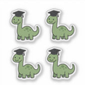 Cute Dinosaur Graduation for Parents/Teachers シール (正面)