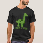 Cute Dinosaur Herbivores  Vegetarian Vegan Tシャツ (正面)