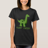 Cute Dinosaur Herbivores Vegetarian Vegan Tシャツ (正面)