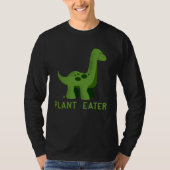 Cute Dinosaur Herbivores  Vegetarian Vegan Tシャツ (正面)
