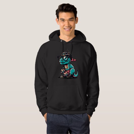 Cute dinosaur hoodie パーカ (正面フル)