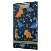 Cute Dinosaur Pattern Colorful  クリップボード (左)