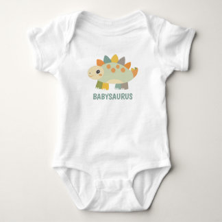 Cute Dinosaur Personalized Baby Bodysuit  ベビーボディスーツ