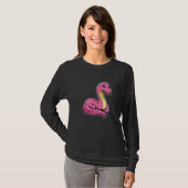 Cute Dinosaur Primeval Animal Apatosaurus Premium Tシャツ (正面フル)