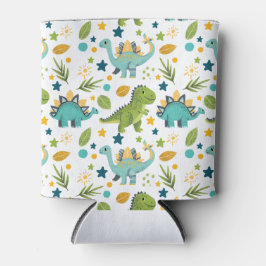 Cute Dinosaur Rex Seamless Pattern Name  缶クーラー