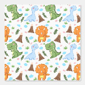 Cute Dinosaur Seamless Pattern for Your Kid Room 壁紙 (正面)