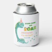 Cute Dinosaur Stomp Chomp Roar Birthday 缶クーラー (缶裏面)