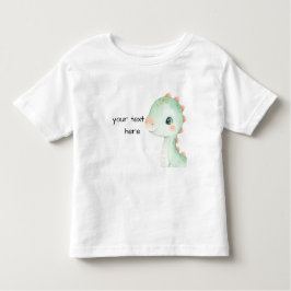  Cute Dinosaur Watercolor Personalized Baby Shirt トドラーTシャツ