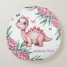 Cute Dinosaur with Butterflies Baby Shower Gift