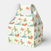 Cute Dinosaurs Birthday Party Favor Boxes フェイバーボックス (裏面サイド)