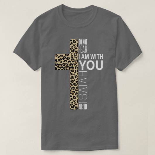 Cute Do Not Fear Religious Christian Mom Leopard P Tシャツ (デザイン正面)