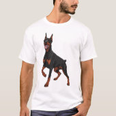 Cute Doberman Dog Lover Design for Doberman Owners Tシャツ (正面)