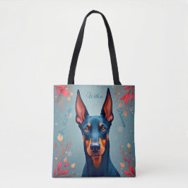 Cute Doberman Pinscher Tote Bag – Matching Pet Lov トートバッグ