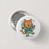Cute Doctor Cat Button 缶バッジ (正面&裏面)