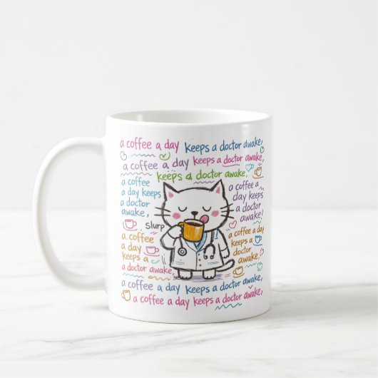 cute doctor mugs コーヒーマグカップ (左)