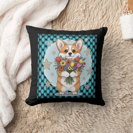 cute dog クッション (ブランケット)