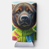 Cute dog スリム缶クーラー (裏面)