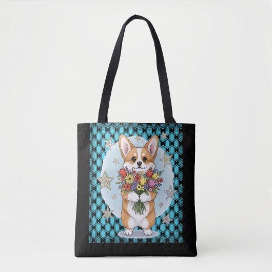 cute dog トートバッグ (正面)