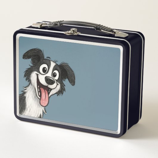 Cute Dog  メタルランチボックス (正面)
