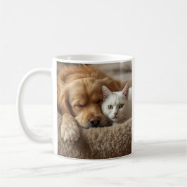 Cute Dog and Cat Coffee Mug – Cozy Pet Lovers Gift コーヒーマグカップ