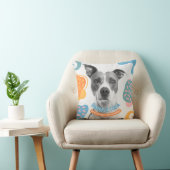 Cute Dog Blanket Design クッション (椅子)
