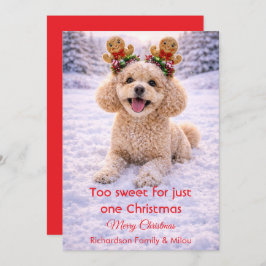 Cute Dog Christmas Sweet Quote | Holiday Card シーズンカード