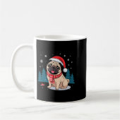 Cute Dog Christmas Valentines Design  コーヒーマグカップ (左)