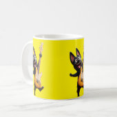 Cute Dog Coffee Mug – Perfect Gift for Pet Lovers コーヒーマグカップ (正面左)