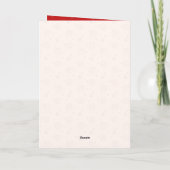 Cute Dog Funny Pet Family Photo Christmas Folded シーズンカード (裏面)