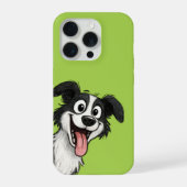 Cute Dog lime green iPhoneケース (裏面)