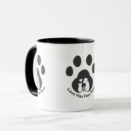 Cute Dog Love Mug マグカップ (正面左)