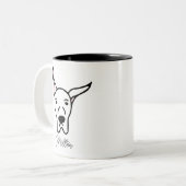 Cute Dog Lover Dog Mom Dog Dad | Great Dane ツートーンマグカップ (正面左)