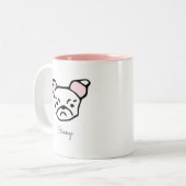 Cute Dog Lover Dog Mom Dog Dad | Pug ツートーンマグカップ (正面左)