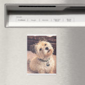 Cute Dog Magnet Adorable Puppy Terrier Design マグネット (インサイチュ (食洗機))