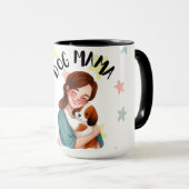 Cute Dog Mama cup design マグカップ (正面右)