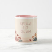 Cute Dog Mom Mug – Pet Lover Gift マグカップ (中央)