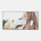 Cute Dog Mom Photo デスクマット (キーボード&マウス)